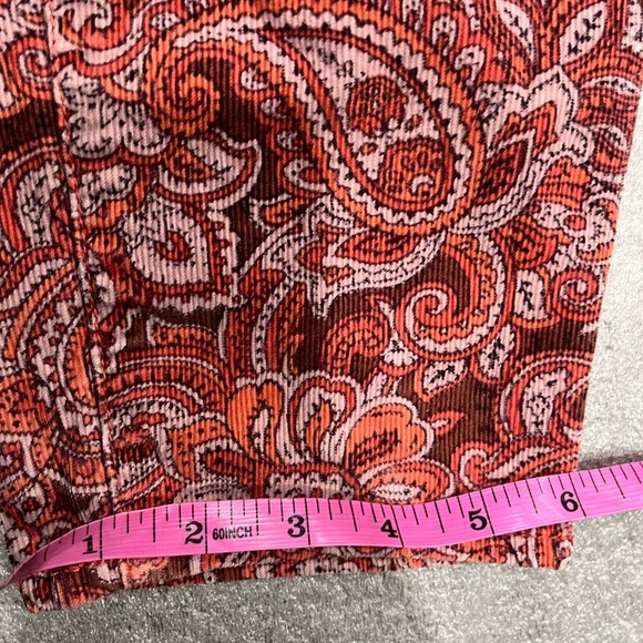 [8]Prana WMN Trinity Corduory Skinny Pants Paisley Organic Cotton - Picture 10 of 11
